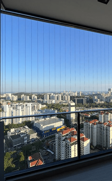 Fixed Invisible Grille for HDB Singapore | Casacreativa