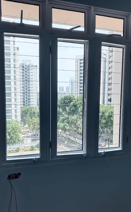 Fixed Invisible Grille for HDB Singapore | Casacreativa
